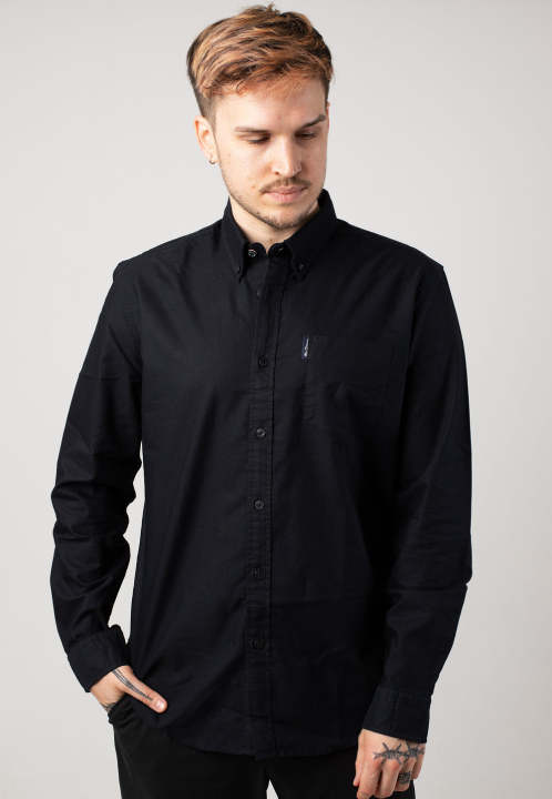 Ben Sherman Classic Black Oxford Shirt – Full Sleeves – Men’s Large & XL