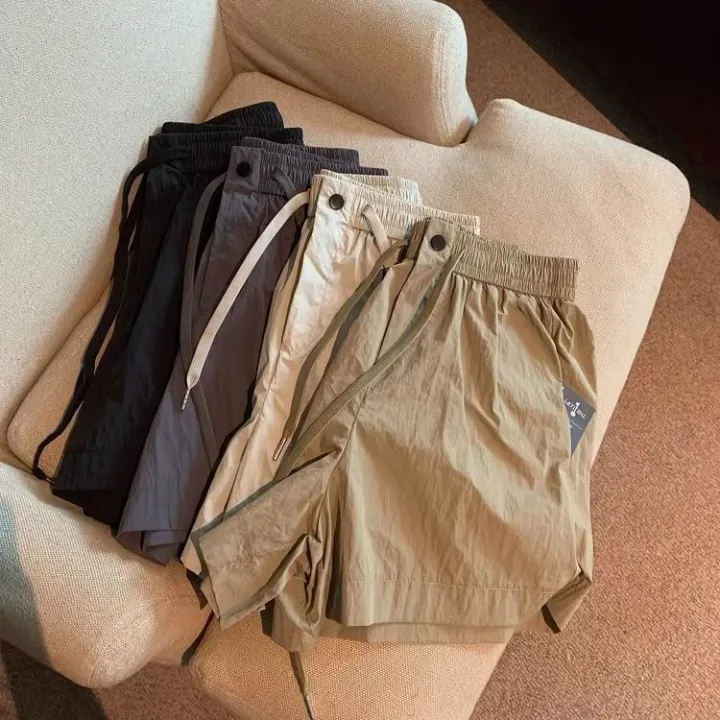 Thin%20Quick%20Drying%20Shorts%20Women's%20Summer%20Loose%20Casual%20Wide%20Leg%20Pants%20Elastic%20Waist%20Ultra%20Short%20Shorts%20Plus%20Size%20Women's%20Clothing%20-%20Image%204