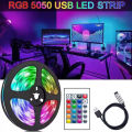 Smart TV Led Strip Lights Rgb5050 Tv Backlight Led Tape Light 5V Flexible Led Lighting Strips 24 key Led Strip Remote Rgb lightify. 