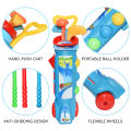 Kids Golf Club Set Indoor and Outdoor Sports Retractable Toy Golf Clubs Game Family Parent Child Outdoor Interactive Toys.