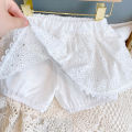 Girls 2024 Summer Clothing Sets Hollow Lace Suit Baby Casual Sleeveless T-shirt+Shorts Kids Clothing Sets Baby Clothes Outfits. 