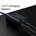 Baseus 65W/100W GaN Charger Desktop Laptop Fast Charger 4 in 1 Adapter For iPhone 15 14 13 Pro Max Phone Charger .