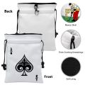 Funny Golf Valuables Pouch, PU Leather Golf Tee Pouch with Drawstring Closure Golf Ball Handbag Portable Ball Pouch. 