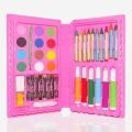 42 Pcs Color Set/Kit for Drawing & Painting Portable Art Box | 12 Water Colors, 6 Sketch pens, 10 Crayons, 8 Pastel Oil Colours, Sharpener, Eraser | Best Gift for Kids. 