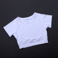 Trendy Women's Fitness Crop Top - Fitted Breathable Short Sleeve, Quick-Dry Yoga Running Shirt, Summer Workout Sports Tee. 