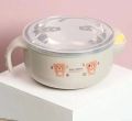 Baby Stainless Steel Warmer Feeding Bowl With Handle For Babies,Toddlers And Kids. 