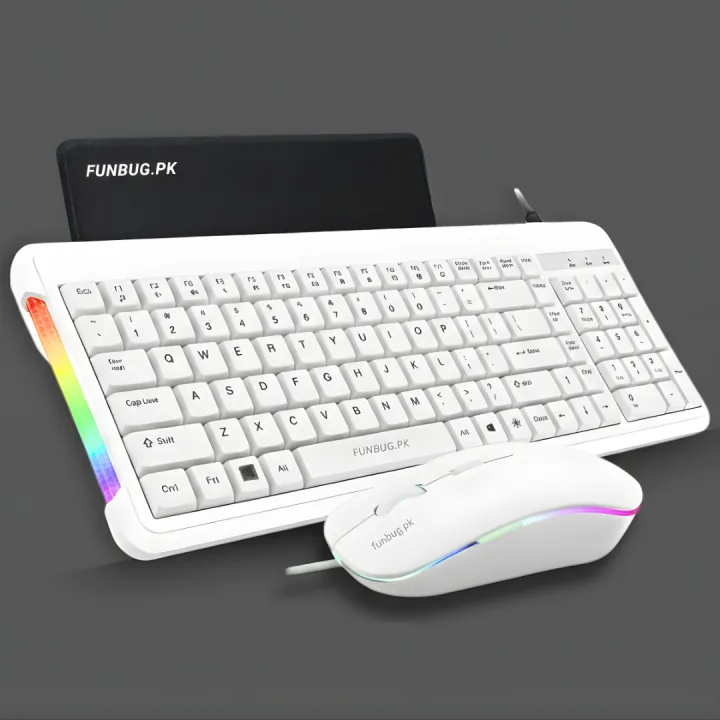 FunBug%20Waterproof%20Gaming%20Keyboard%20and%20Mouse%20Combo%20with%20RGB%20Side%20LED%20Panel%20-%20Mechanical%20Feeling%20Wired%20Keyboard%20&%202400%20DPI%20Mouse%20with%20FREE%20Mouse%20Pad%20for%20Pubg%20Mobile,%20Laptop,%20PC%20Computer%20-%203%20in%201%20Gaming%20Bundle%20-Black,%20White,%20Green%20-%20Image%2010