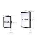 LED Photography Video Light Panel Lighting Photo Studio Lamp Kit with 8/12 Inch Adjustable Brightness,for YouTube Live Streaming.