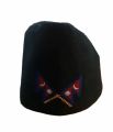 Bachha Kalo Bhadgaule Topi with Nepali Flag Embroidery. 