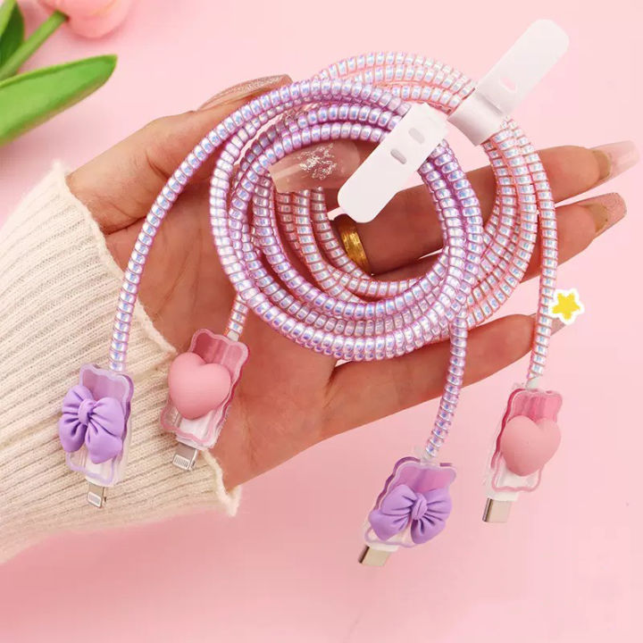 Charger%20Protector%20Cable%20Organiser%20for%20iPhone%2016%20British%20Standard%20Plug%2018/20W%20Charging%20Cute%20Bow%20Tie%20Cover%20Management%20Cord%20Winder%20-%20Image%205