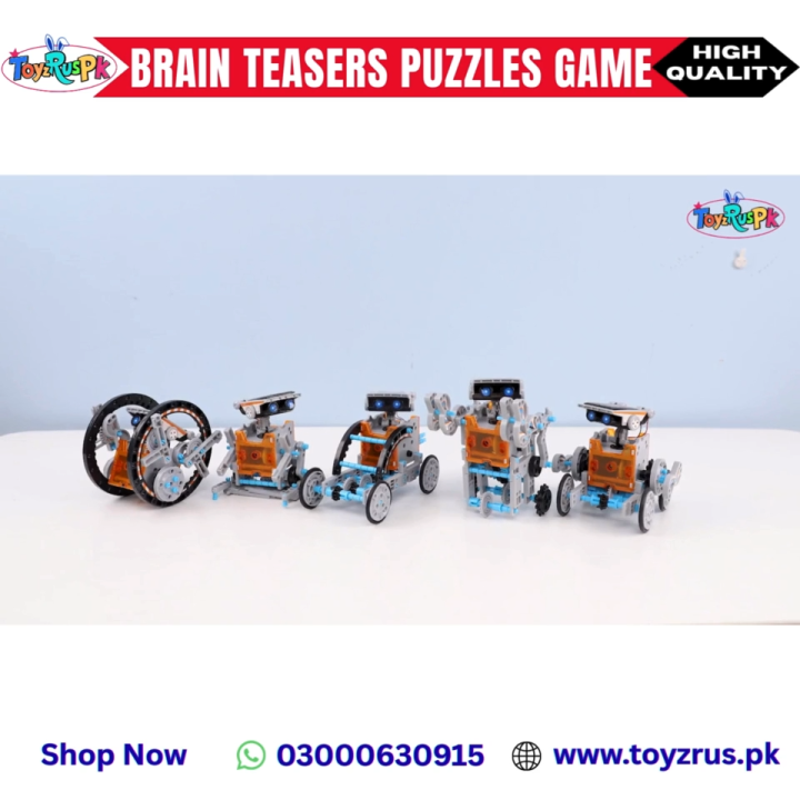 12 in 1 Solar Robot Kit for Kids | DIY STEM Science Toy for Boys & Girls | Educational Solar Powered Robot Building Set | Engineering Learning Toy for Age 8 9 10 11 12 Years | Creative Assembly Robotics Experiment Kit | ToyzRusPk