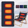 4 Heated Areas Camping Chair Heated Mat Outdoor Travel USB Electric Blanket 3 Adjustable Temperature Heater Warmer Cushion. 