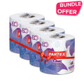 Partex Cleen Toilet Tissue-3 ply (Blue Tissue) 4 roll. 