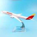 Metal Airplane Toy 16CM Spain Iberia Airlines 737 Birthday Plane Models W Stand Toys For Childre Collection.