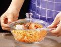 Glass Serving Casserole With Lid. 