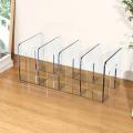 Handbag storage rack Organizer 4 Slots Transparent Closet Purse Storage rack Acrylic wardrobe Bag storage holder Purse Display.