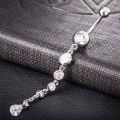 KUNIU 1pc Fashion Long Geometric Belly Ring Women's Fit Piercing Body Jewelry.