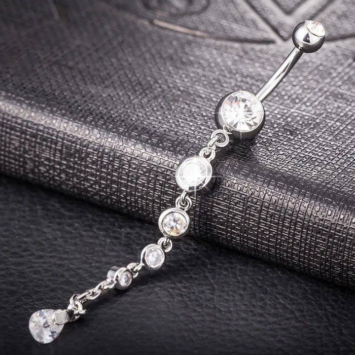 KUNIU%201pc%20Fashion%20Long%20Geometric%20Belly%20Ring%20Women's%20Fit%20Piercing%20Body%20Jewelry%20-%20Image%203