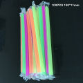 100Pcs 11mm Wide Plastic Drinking Straws BPA Free Disposable Reusable for Boba Milkshake Smoothie Slushie Juice Bubble Tea Straw. 