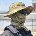 Women Men Hiking Fishing Boonie Hat Outdoor Sport Sun UV Protection Neck Face  Adjustable Bucket Caps and Mask. 
