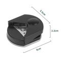 4mm Radius Corner Rounder Punch Paper Corner Rounder Paper Hole Cutter for Photo Paper,Black.