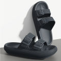 2025 New Men's Outdoor Fashion Thick Sole Sandals - Non-Slip Shower Slippers for Bathroom, Lightweight Comfortable House Slipper.