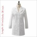 Female White Medical Apron With Pure Korean Cotton Fabric /Female Doctors White Apron /Lab White Apron/Medical Female Students Apron/Nursing Pure Cotton White Apron. 