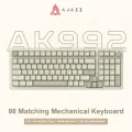 Ajazz AK992 Wired Mechanical Keyboard 98-Key Full Layout Hot-Swap USB Gaming Keyboard Multimedia Key Knob for Desktop PC Laptop. 