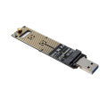 M.2 NVME SSD to USB 3.1 Adapter PCI-E to USB-A 3.0 Internal Converter Card JMS583 Chip 10Gbps USB3.1 Gen 2 for PCI-E/M.2 SSD. 