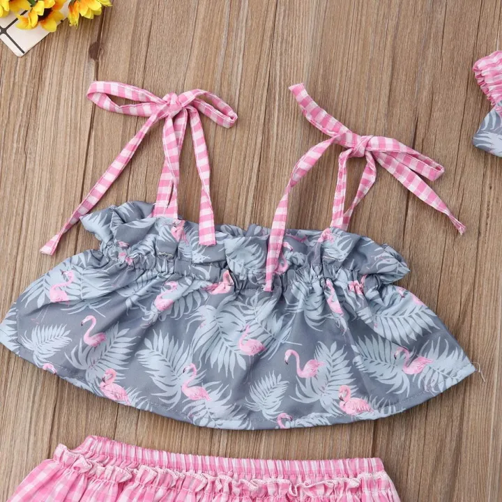 Newborn%20Baby%20Girl%20Flamingo%20Strap%20Tops%20Ruffle%20Shorts%20Sunsuit%20Summer%203pcs%20Outfits%20Set%200-24Month%20-%20Image%205