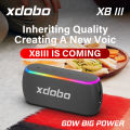 XDOBO X8 III Bluetooth Speaker Wireless Subwoofer 6600mAh 60W Powerful Deep Bass Power Bank Outdoor Party Hiking Music Fun. 