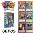 66Pcs -148pcs Yugioh Cards Yu-Gi-Oh! Card Game 5DS Blue-Eyes White Dragon YNCHRO SUMMON Letter Duel Link Game Black Magician. 