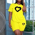 2026 Summer Hot Sale Women's Tracksuit O-Neck T-shirts Tight Shorts Urban Fashion Ladies Home Outdoor Casual Oufits. 