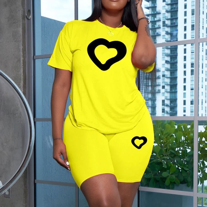 2026%20Summer%20Hot%20Sale%20Women's%20Tracksuit%20O-Neck%20T-shirts%20Tight%20Shorts%20Urban%20Fashion%20Ladies%20Home%20Outdoor%20Casual%20Oufits%20-%20Image%206