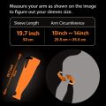 1 Pair Orange Sleeves Arm Protection for Cut Proof and Heat Resistant Welding,Gardening Work.