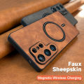 Applicable to S26 S25 S24 S23 Ultra Plus S25Ultra S26Ultra Luxurious Imitation Sheepskin for Business Camera Prot.