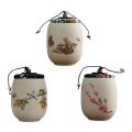 Ceramic Tea Container Chinese Styles Ceramic Food Storage Jar Sealed Canister Tea Jar Loose Tea Tin for Tea Nuts Coffee Spice. 