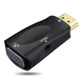 HDMI-compatible to VGA Cable Converter Male To Famale Converter Adapter 3.5mm Jack Audio HD 1080P For PC Laptop Tablet. 