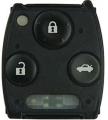Honda 3 keys for Honda Accord ,Civic ,CRV with black H logo + New Push Button ** can put the original flower from the center **. 