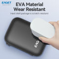 Eaget 2.5 Inch HDD Box Bag Case Portable Hard Drive Bag for External Portable HDD Box Case Storage Protection Black.