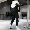 Men Tracksuit Casual Joggers Hooded Sportswear Jackets And Pants 2 Piece Sets Hip Hop Running Sports Suit. 