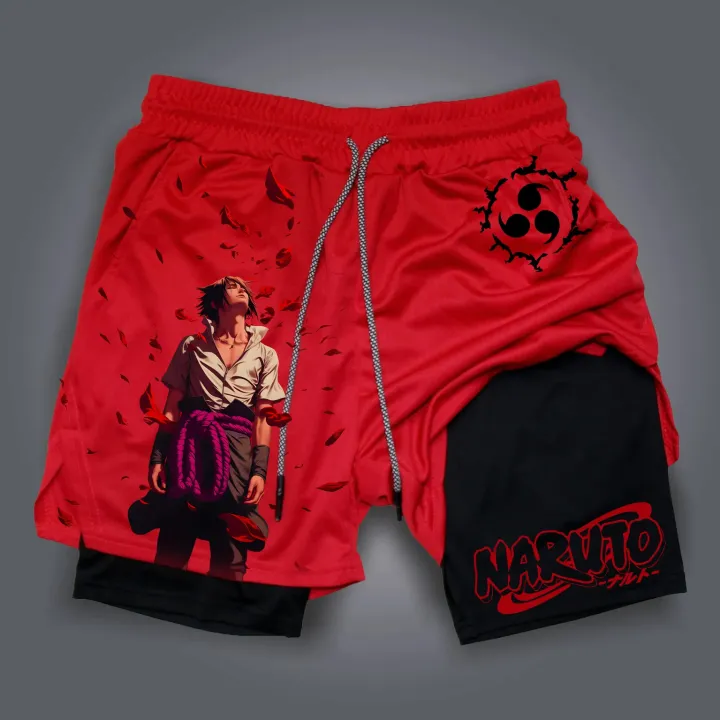 Naruto%20Anime%20Sasuke%20USA%202026%20Double%20Peripheral%20Printed%20Shorts%20Men's%20Summer%20New%20Style%20Daily%20Loose%20Breathable%20Sports%20Pants%20-%20Image%203