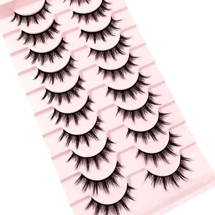 Eyelashes%2010%20Pairs%20Mange%20Lashes%203D%20Cat%20Eye%20Lashes%20Faux%20Mink%20Lashes%20Natural%20Fluffy%20False%20Eyelashes%20Wispy%20Makeup%20Tools%20-%20Image%205