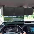 Polarized Sun Visor Extender for Car with Zipper Slider, Upgraded UV400 Car Sun Visor Extension with PC Lens and Side Sunshade. 