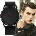 Leather Stripe Luxury Watch: Rich And Elegant Look For Gents. 