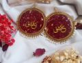 Resin jhumka earings for girls and women premium quality hand made resin jhumka in regular size name can be customized. 