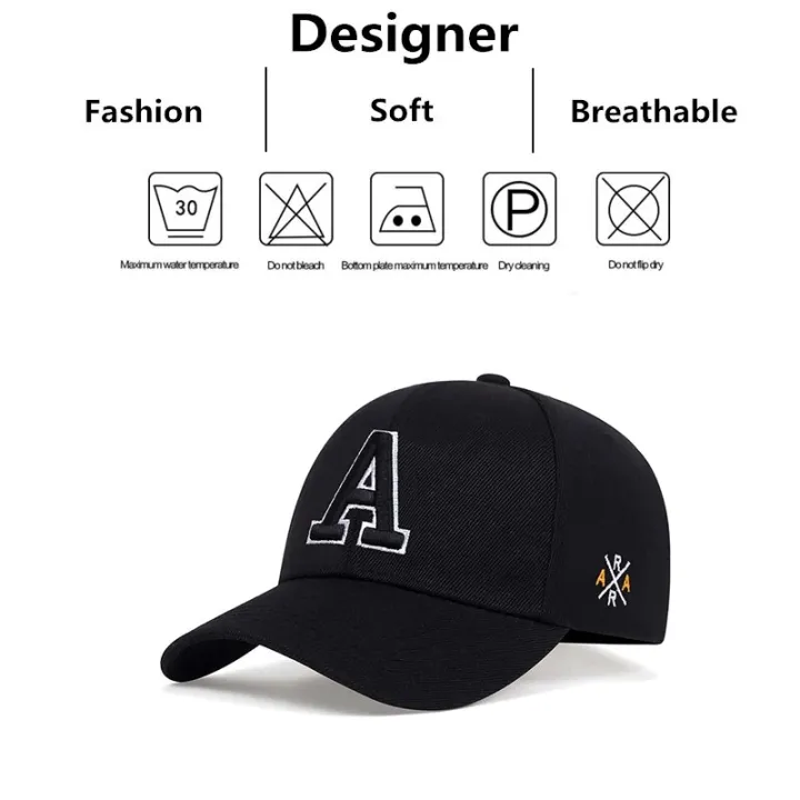 Unisex%20A%20Letter%20Side%20Ar%20Embroidery%20Baseball%20Caps%20Spring%20and%20Autumn%20Outdoor%20Adjustable%20Casual%20Hats%20Sunscreen%20Hat%20-%20Image%206
