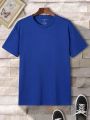 Round Neck Soft Feel Cotton T-shirt For Men. 