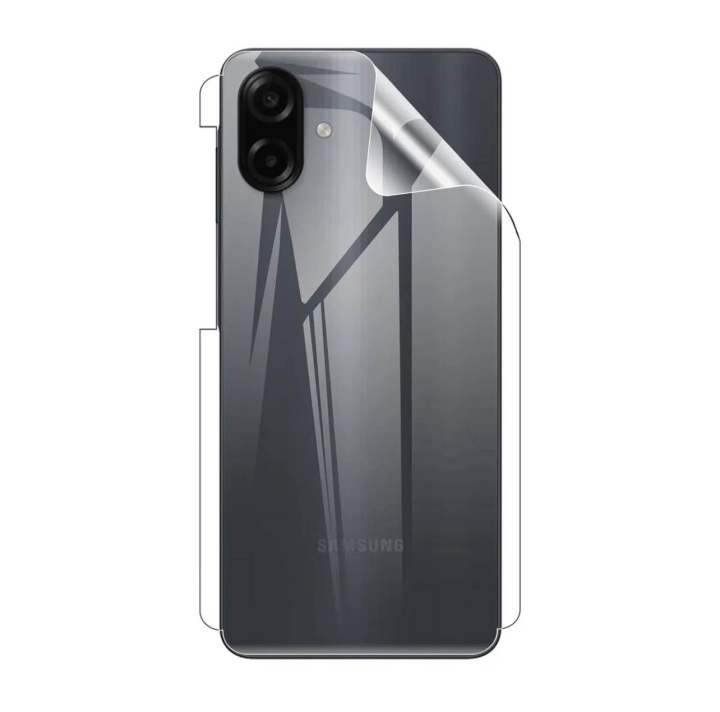Samsung A07 Back Protector Back Sheet Carbon Fiber Clear Soft Skin ...