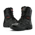 High Quality Men's Brand High-Top Leather Boots Breathable Desert Combat Men's Boots Outdoor Shoes Non-slip Hiking Ankle Boots. 